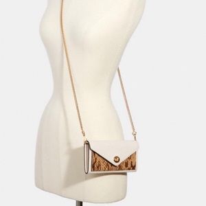 Coach Slim Envelope wallet with chain (authentic)
